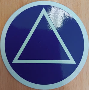 AA Circle Triangle Magnet