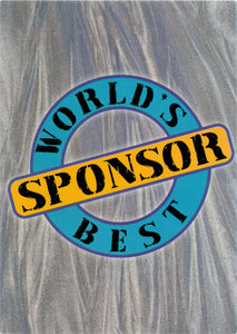 World's Best Sponsor Anniversary Card