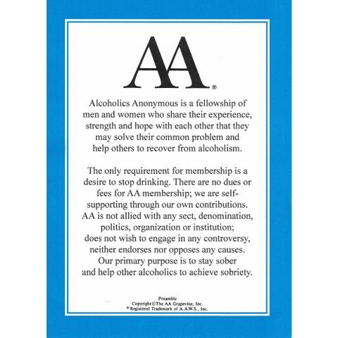 Preamble Card A5 (laminated)