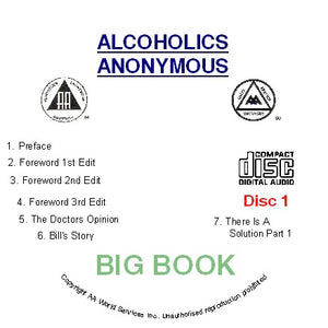 Alcoholics Anonymous 3rd Ed Audio 5 disc (Unboxed)